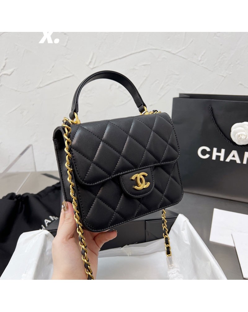 シャネルショルダーバッグハンドバッグお洒落小香風菱形革製チェーン肩紐付き可愛いカバン新作