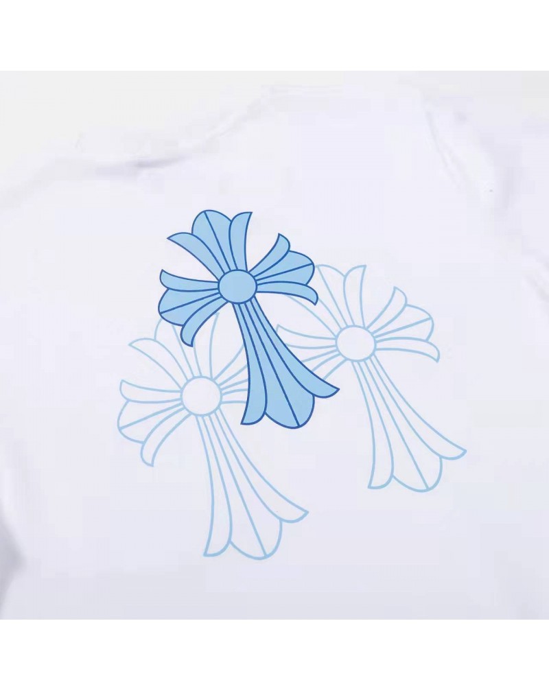 クロムハーツｔシャツ半袖個性潮流独特ロゴコットン製ティシャツトップスカジュアルファッション男女向け人気