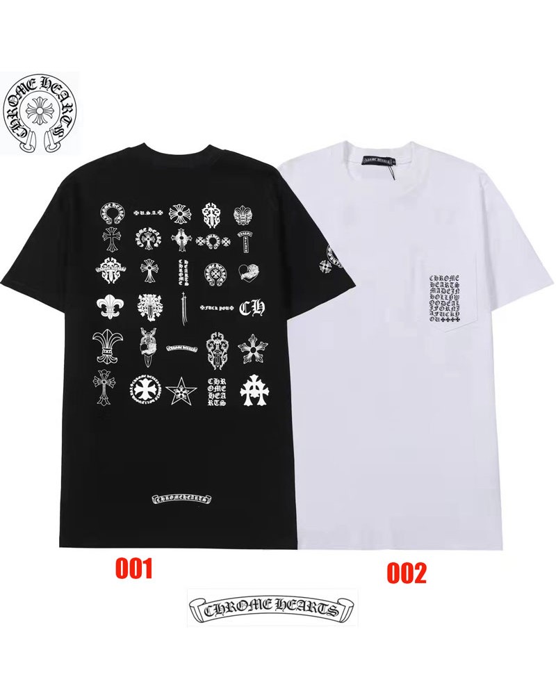 クロムハーツtシャツ半袖経典個性潮流ロゴプリント付きメンズレディース向け人気ファッション クロムハーツtシャツ半袖経典個性潮流ロゴプリント付きメンズレディース向け人気ファッション