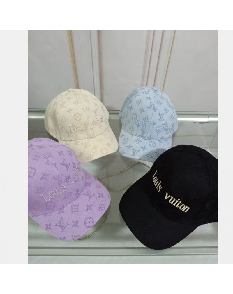 ルイヴィトンキャップお洒落モノグラム刺繍ロゴファッションカジュアルキャップハット男女向け潮流人気