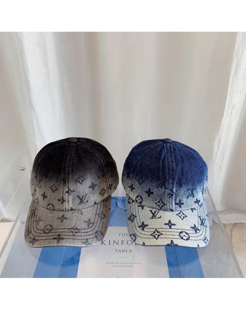 ブランドキャップお洒落デニム製グラデーションキャップファッション人気新品