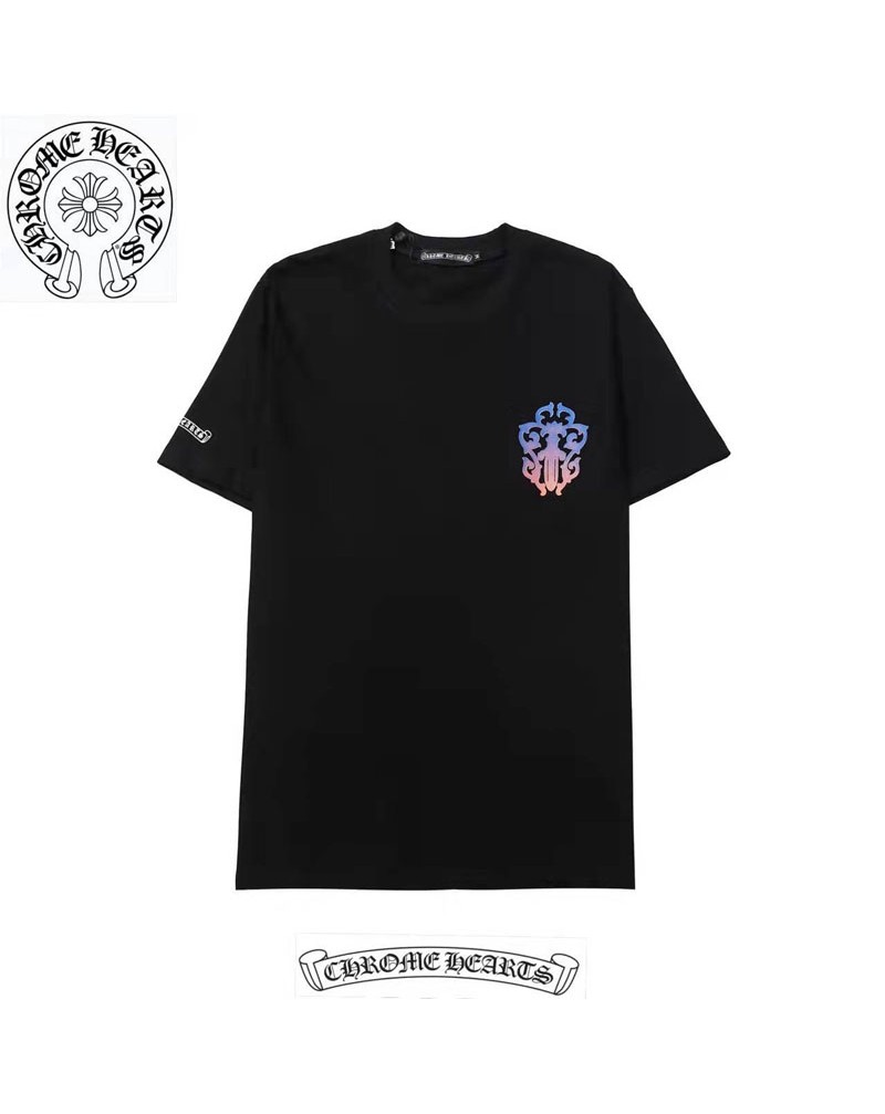 クロムハーツtシャツ半袖お洒落個性人気ティシャツトップスカジュアルファッション上着男女むけコットン製通気性よい