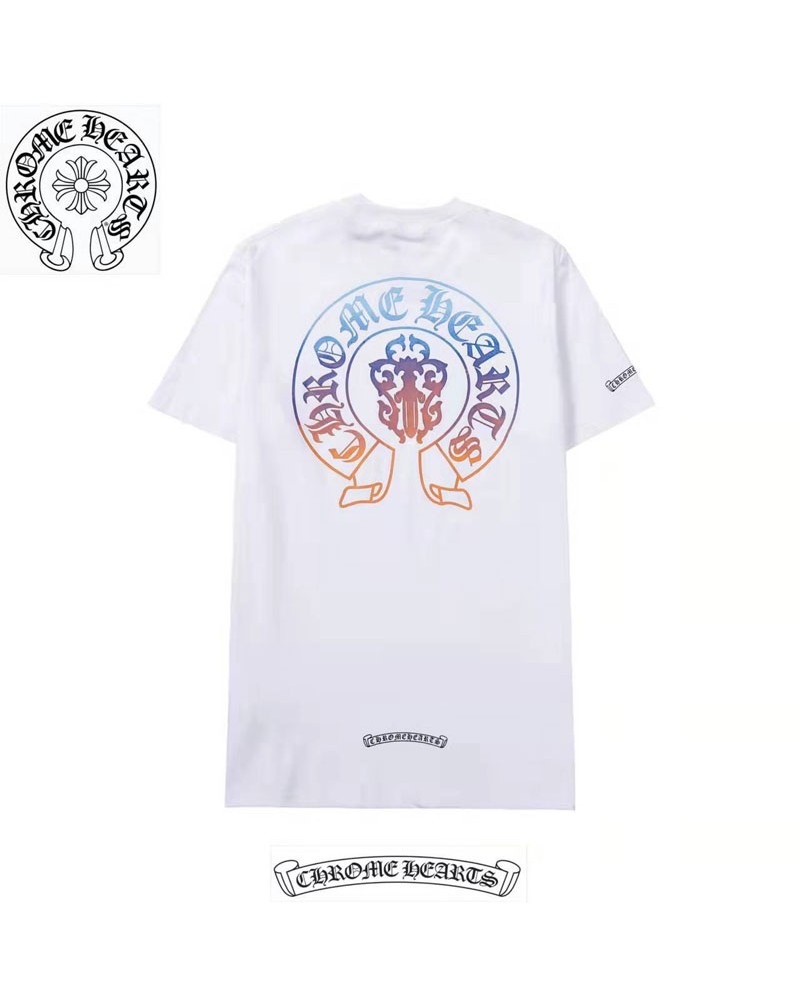 クロムハーツtシャツ半袖お洒落個性人気ティシャツトップスカジュアルファッション上着男女むけコットン製通気性よい