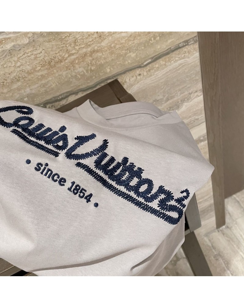 ルイヴィトンtシャツ半袖お洒落カジュアル人気精緻刺繍ブランドティシャツ経典