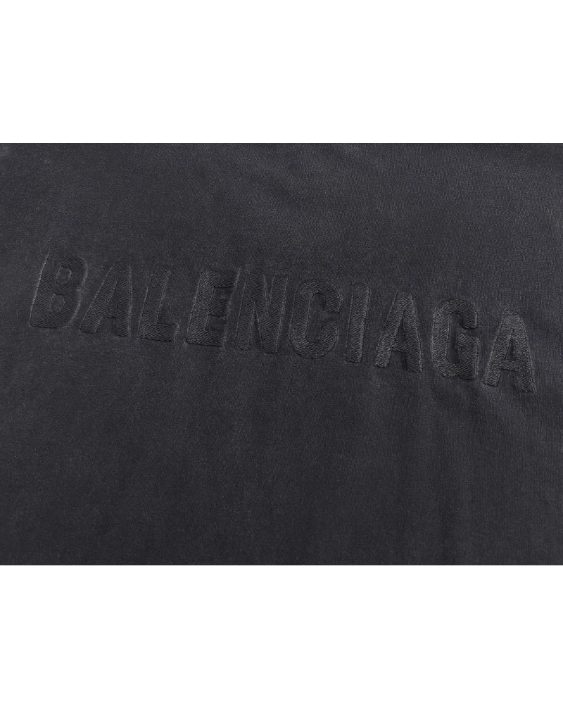 バレンシアガtシャツ半袖カジュアルお洒落精緻刺繍ロゴ韓国風ティシャツトップス男女向け超人気