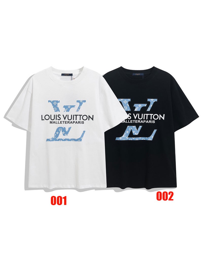 vuitton tシャツ半袖コットン製ソフト通気性よいティシャツヴィトントップスお洒落新作人気夏服