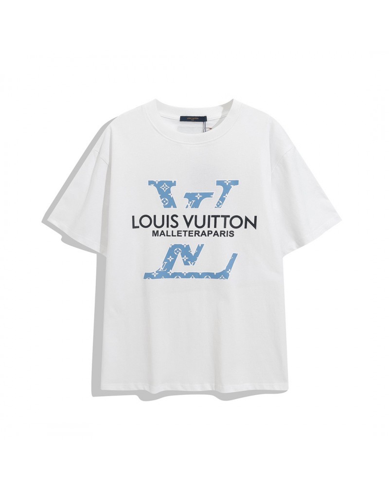 vuitton tシャツ半袖コットン製ソフト通気性よいティシャツヴィトントップスお洒落新作人気夏服