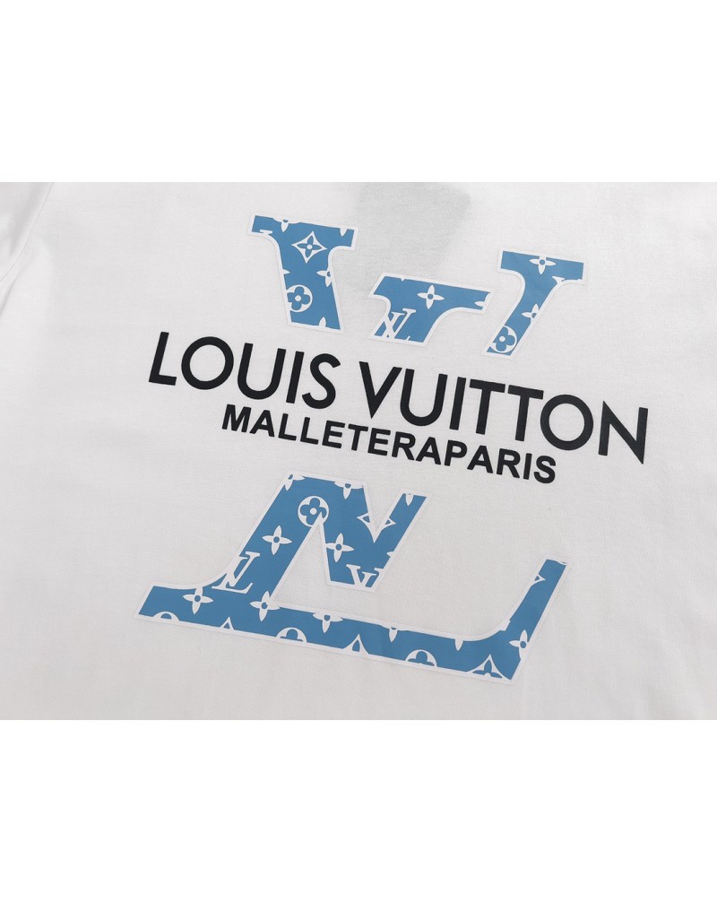 vuitton tシャツ半袖コットン製ソフト通気性よいティシャツヴィトントップスお洒落新作人気夏服