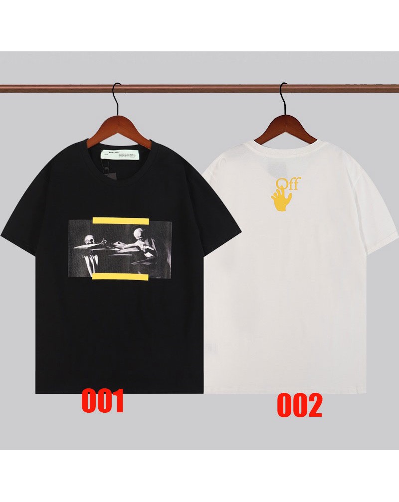 オーフホワイトtシャツ半袖個性潮流ティシャツトップスコットン製ソフト人気上着ペアお揃い