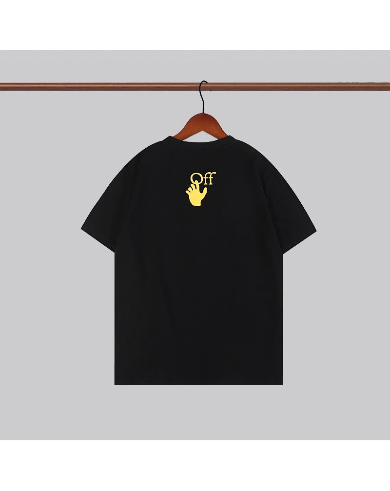 オーフホワイトtシャツ半袖個性潮流ティシャツトップスコットン製ソフト人気上着ペアお揃い
