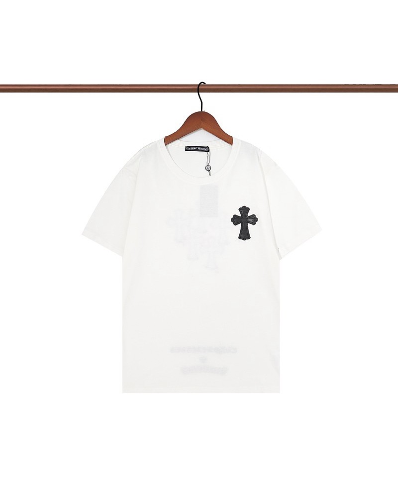 chrome hearts tシャツ半袖個性人気ティシャツトップス丸首コットン製通気性よい上着男女向けファッションお洒落