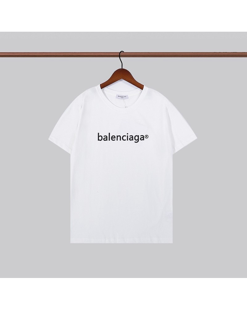 バレンシアガ tシャツ半袖お洒落トップス丸首韓国風人気ブランド ティシャツ上着ペアお揃い