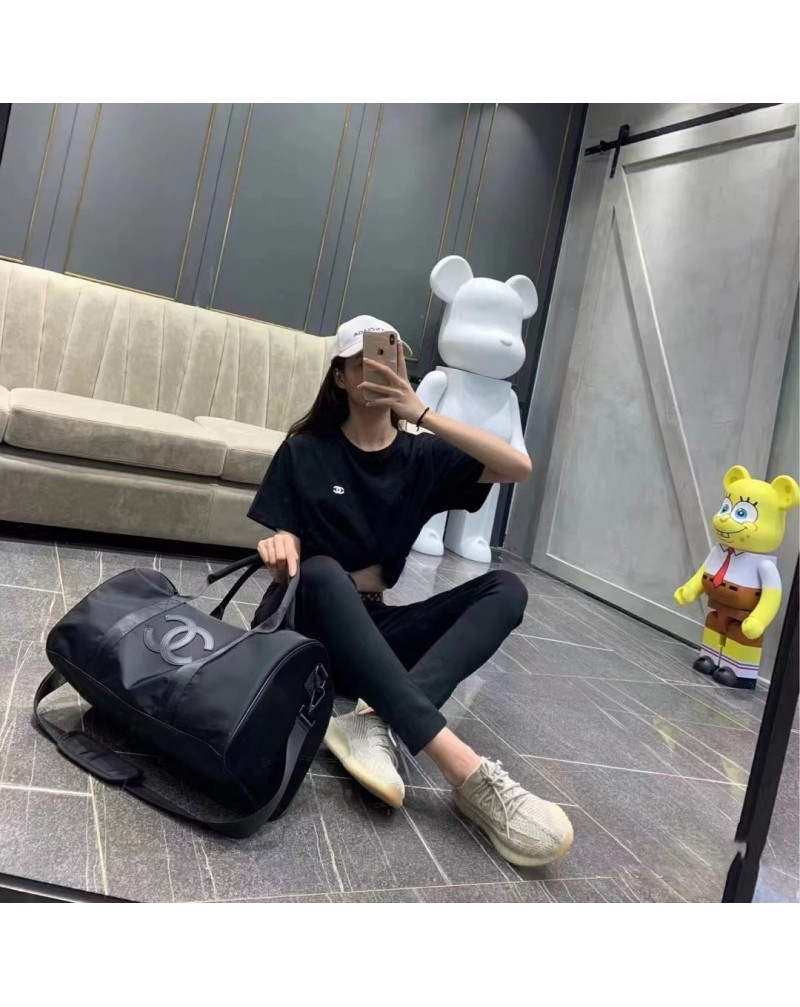 シャネル 旅行バッグおしゃれ小香風荷物ハンドバッグショルダーバッグ大容量服や洗濯用品やシューズ入れ