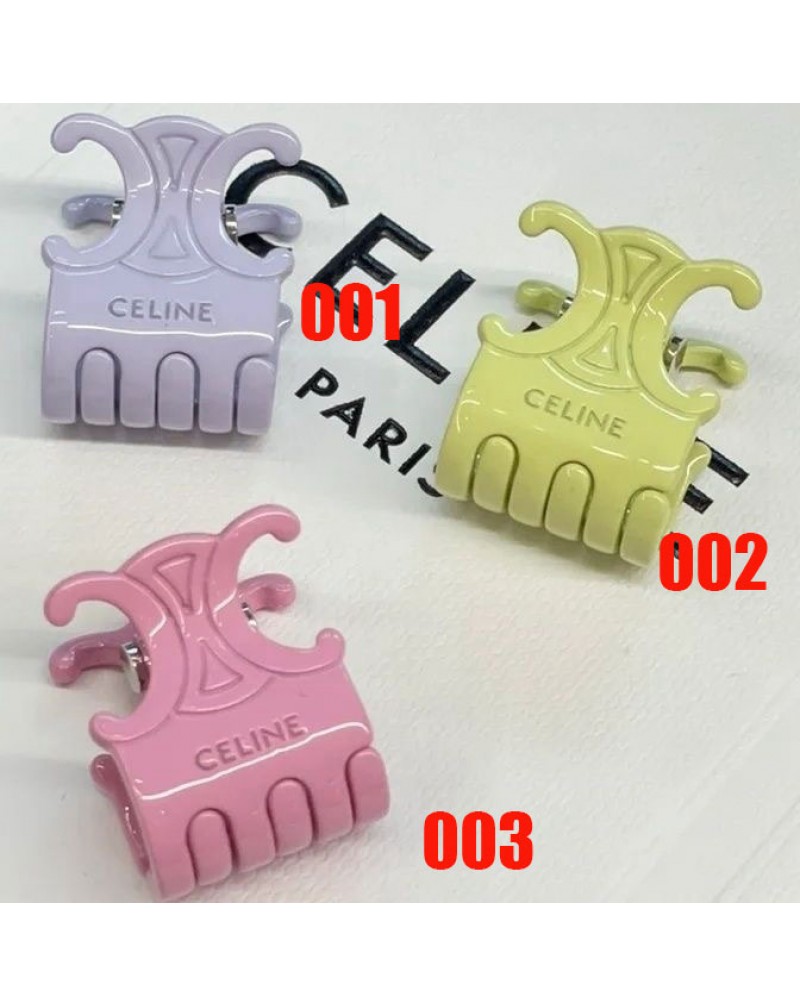 セリーヌ ヘアクリップ キャンディー色お洒落可愛いクリップ三色