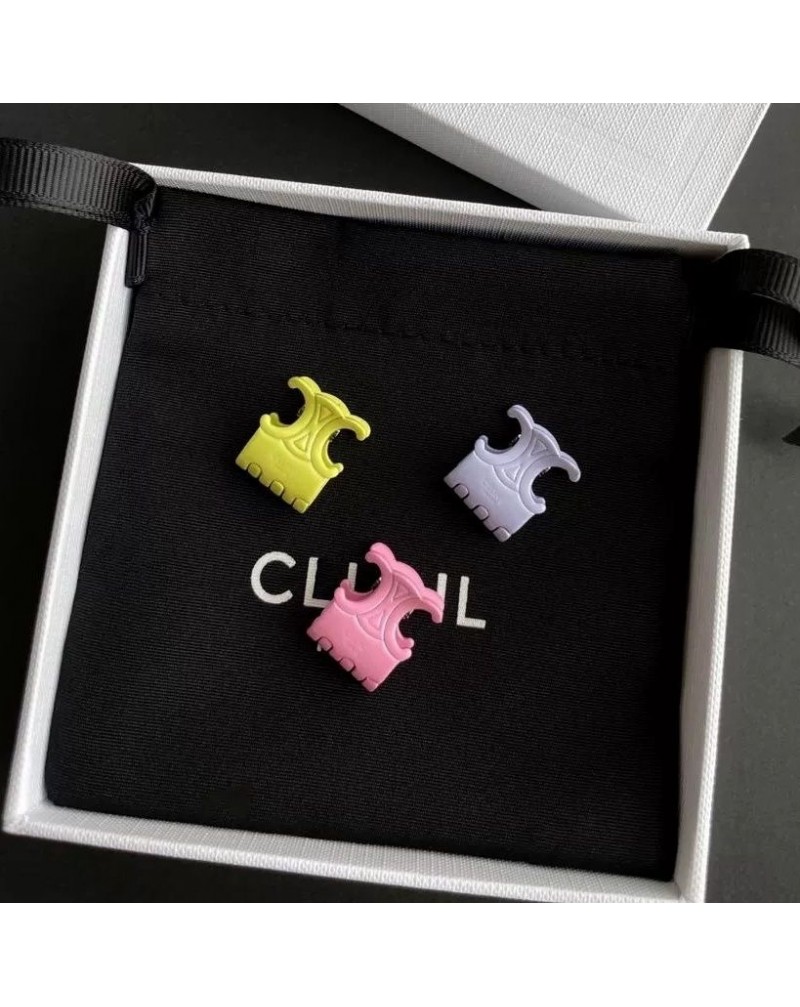 セリーヌ ヘアクリップ キャンディー色お洒落可愛いクリップ三色