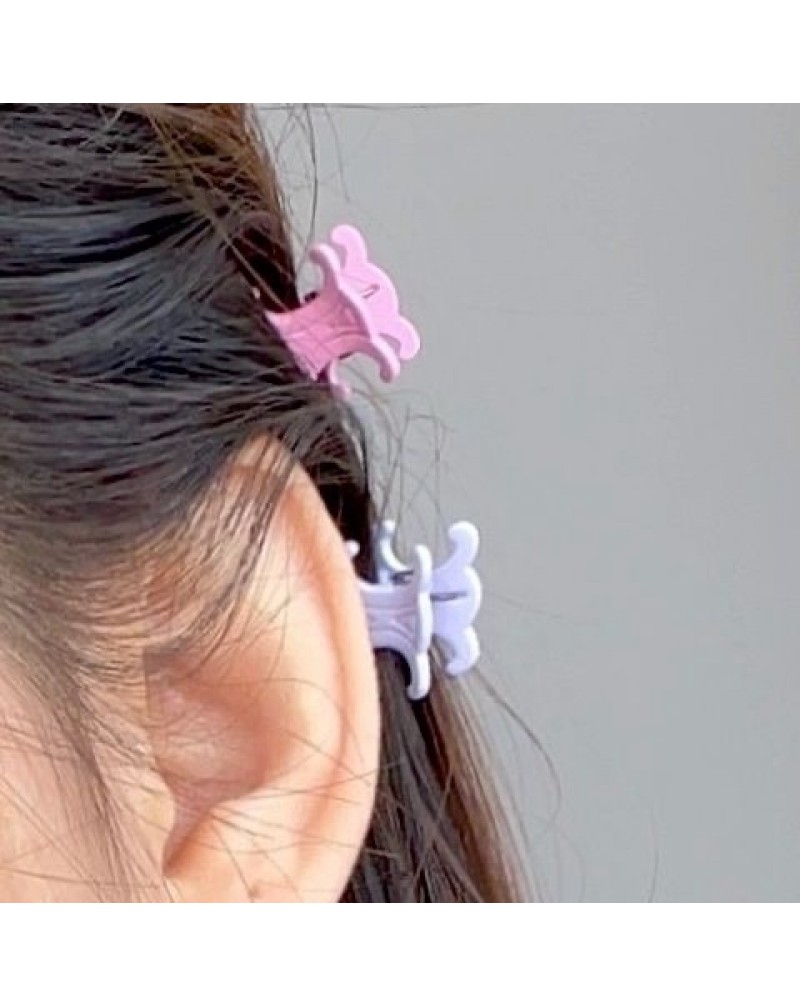 セリーヌ ヘアクリップ キャンディー色お洒落可愛いクリップ三色