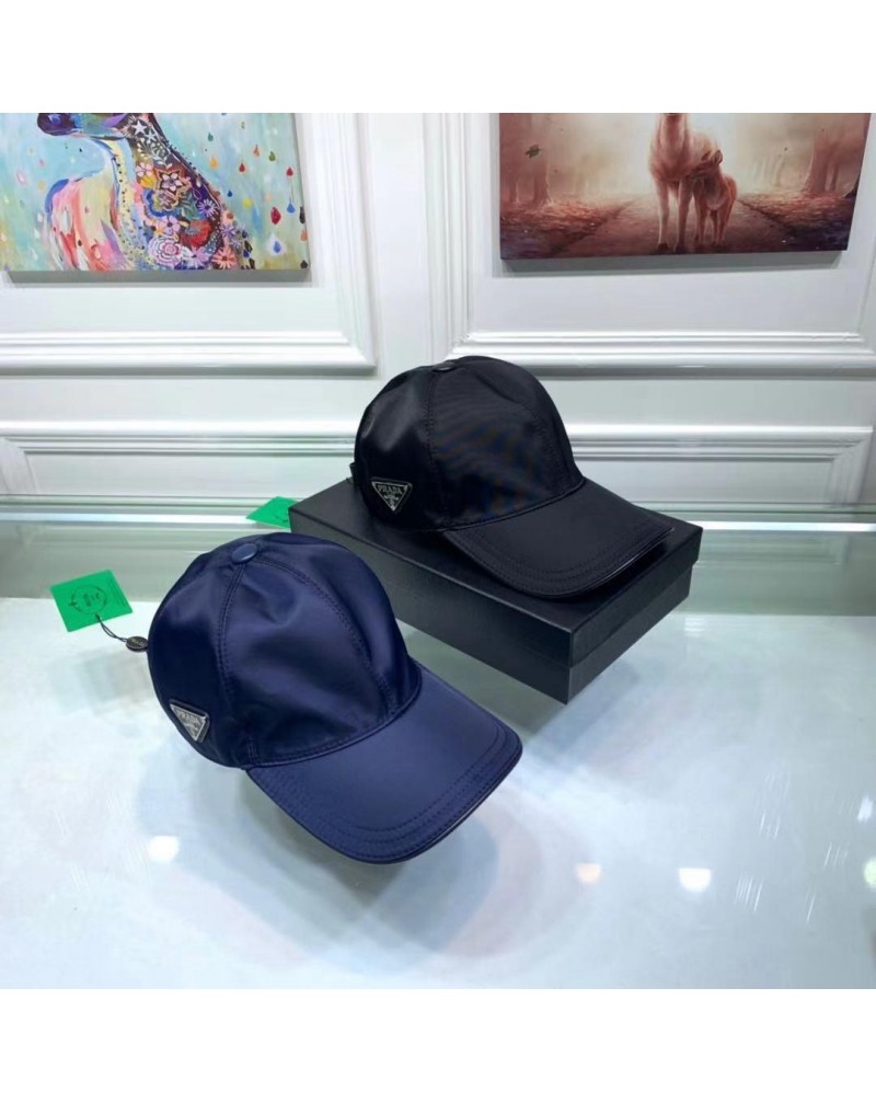 プラダキャップナイロン経典ロゴ付き野球帽子キャップカジュアル人気