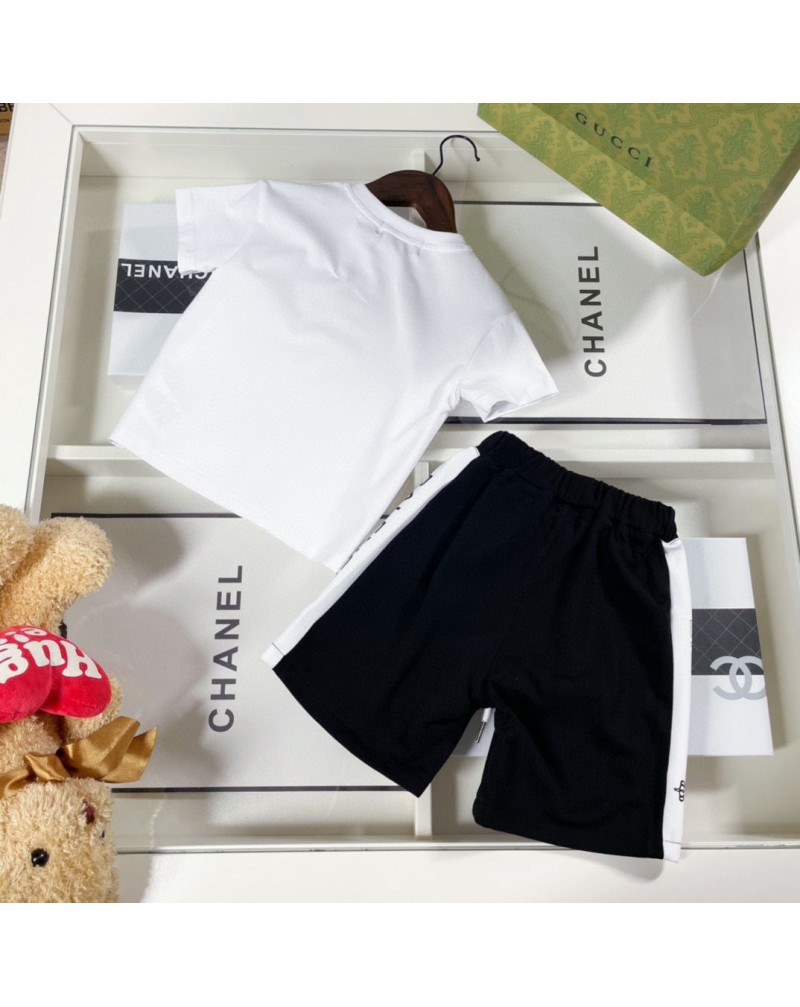バレンシアガtシャツハースパンツセット子供用お洒落韓国風キッズ上下アップセットカジュアルファッション人気