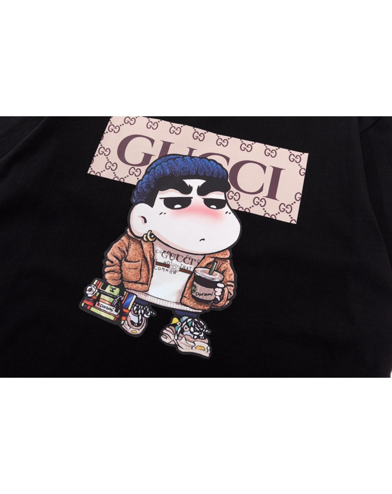 グッチ しんちゃんコラボtシャツ半袖個性人気ティシャツ新品カジュアルファッショントップス男女向けコットン製