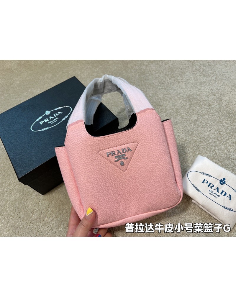 プラダ ハンドトートバックお洒落ミニカゴバック牛革製高級人気