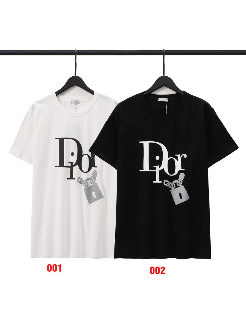 ディオール tシャツ半袖男女向け人気ティシャツコットン製おしゃれファッションカジュアル丸首トップス