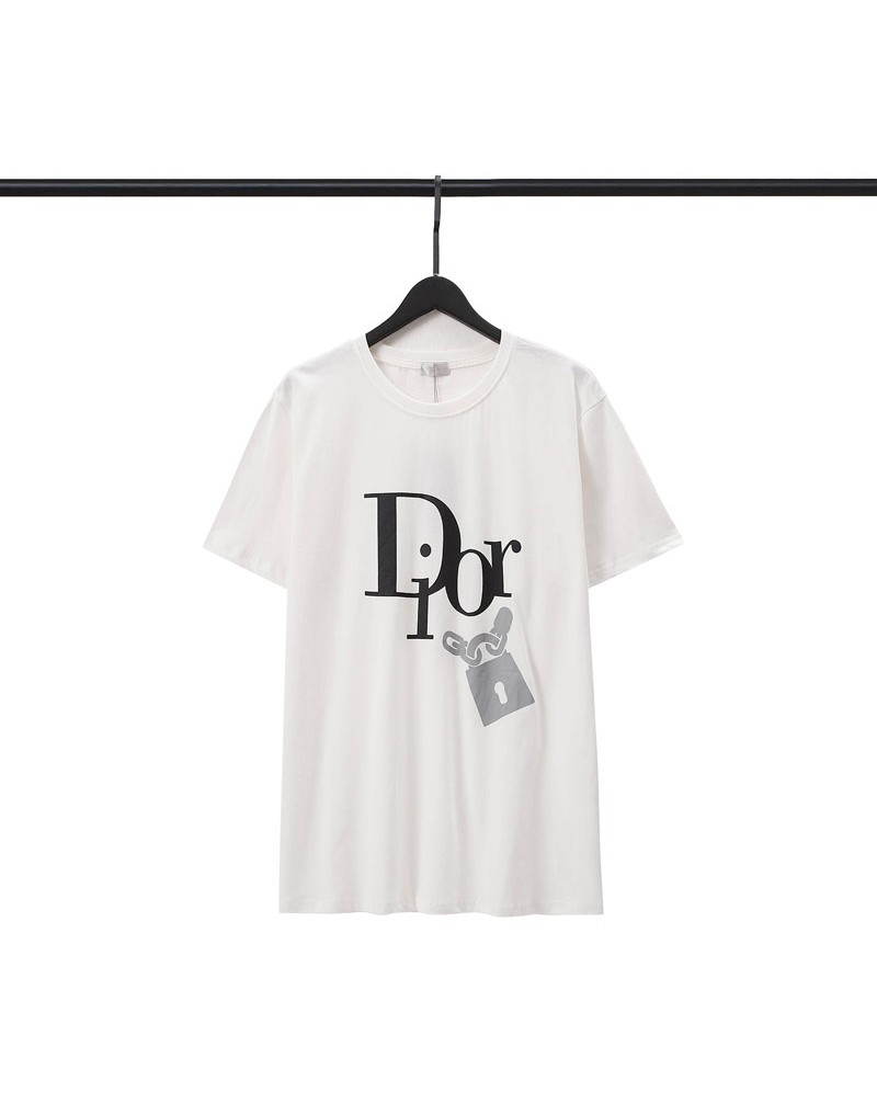 ディオール tシャツ半袖男女向け人気ティシャツコットン製おしゃれファッションカジュアル丸首トップス