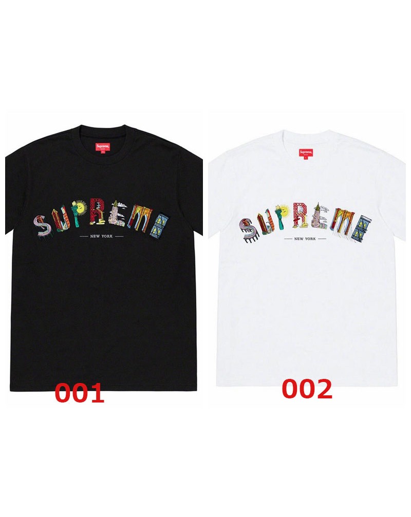シュプリームtシャツ半袖お洒落人気潮流ティシャツコットン通気性よい上着メンズレディース兼用