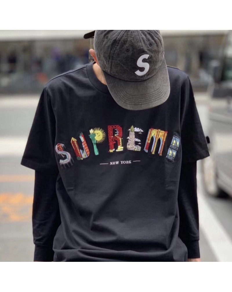 シュプリームtシャツ半袖お洒落人気潮流ティシャツコットン通気性よい上着メンズレディース兼用