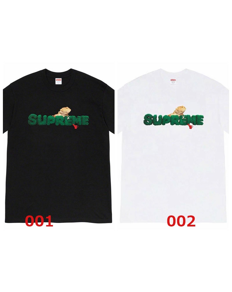 supreme tシャツ半袖個性潮流植毛ロゴ立体ファッション人気ティシャツトップス男女兼用