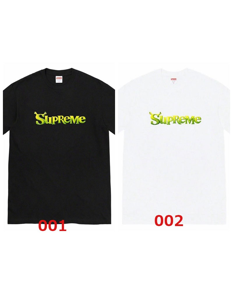シュプリームtシャツ半袖おしゃれカジュアル潮流男女兼用ティシャツ上着