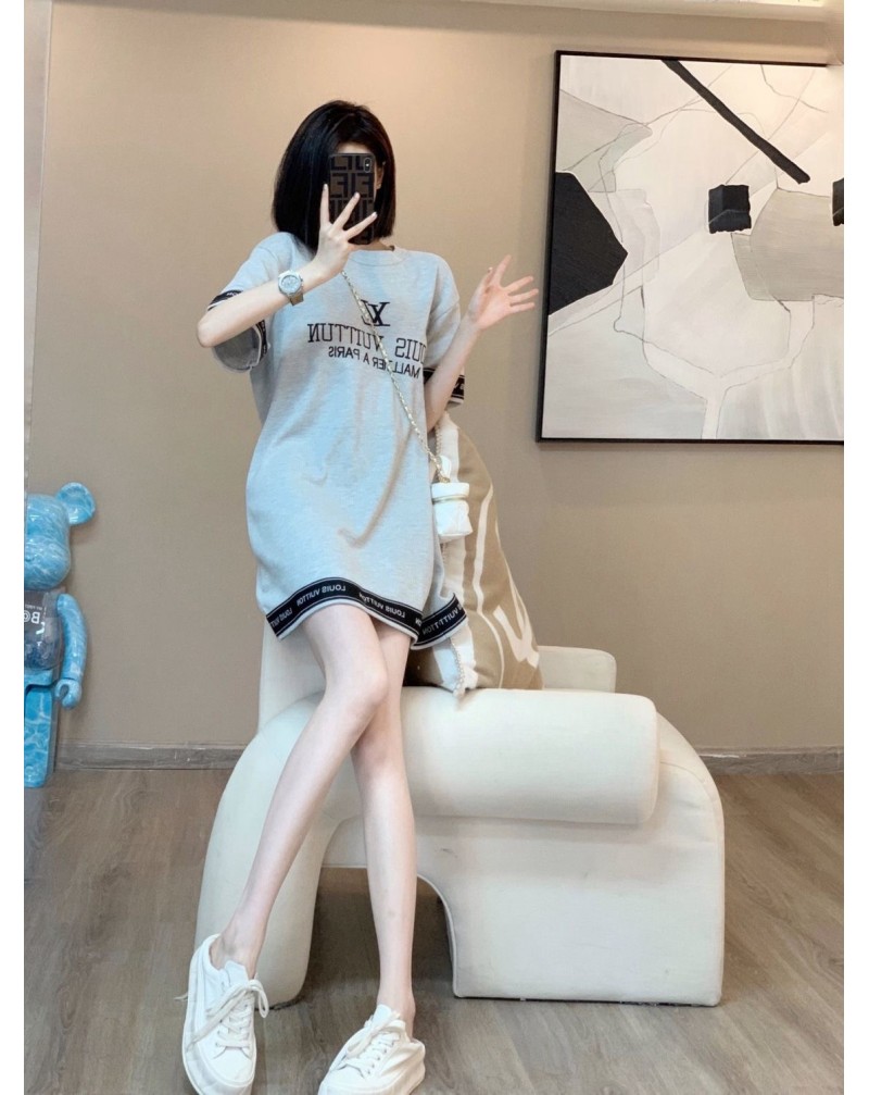 ブランドワンピースニットお洒落カジュアルワンピースヴィトン女性向け人気ファッション