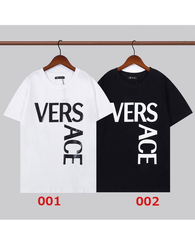 ヴェルサーチtシャツ半袖お洒落ファッションティシャツ個性カジュアル上着男女兼用トップス