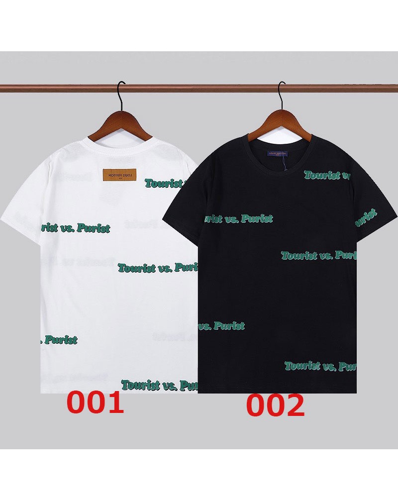 ヴィトン半袖tシャツ男女向け人気ティシャツトップスコットン製植の绒ファッション新作上着芸能人愛着