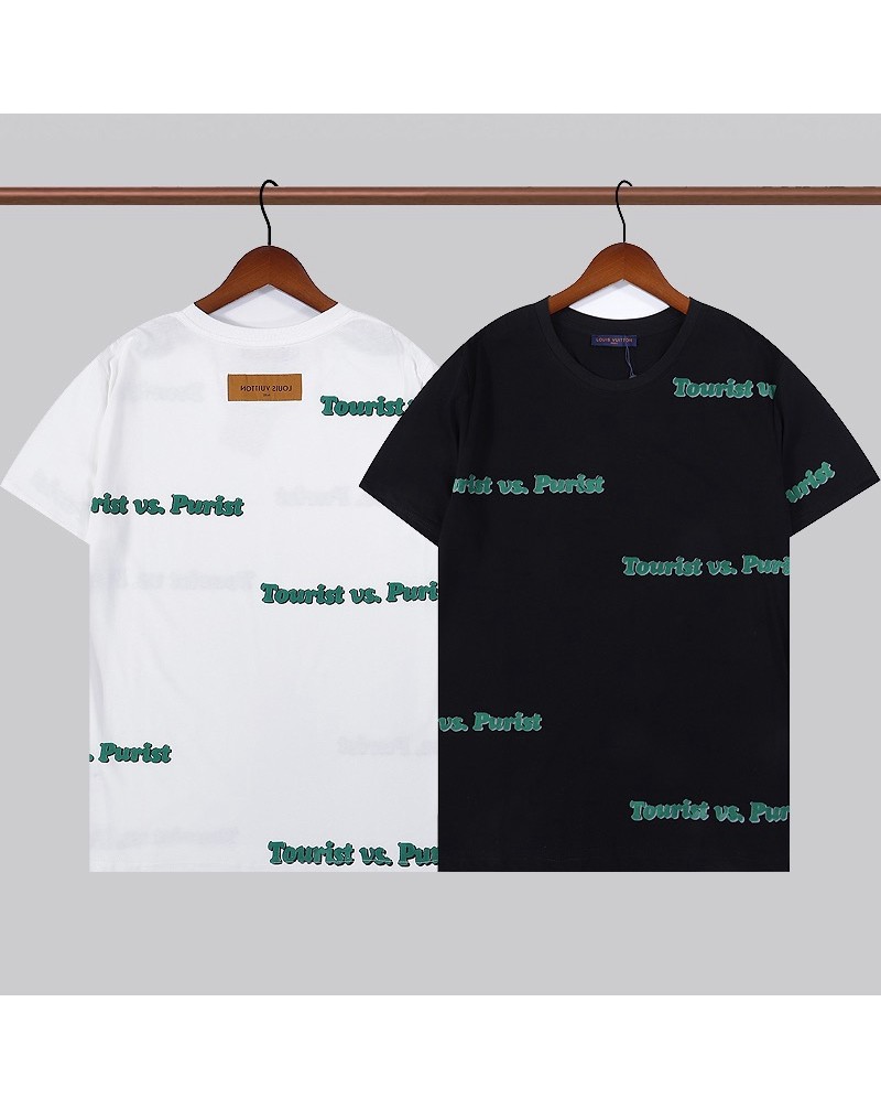 ヴィトン半袖tシャツ男女向け人気ティシャツトップスコットン製植の绒ファッション新作上着芸能人愛着
