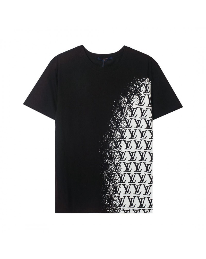 ヴィトン半袖tシャツお洒落人気コットントップスカジュアルファッション上着ペアお揃いソフト通気性よいティシャツ