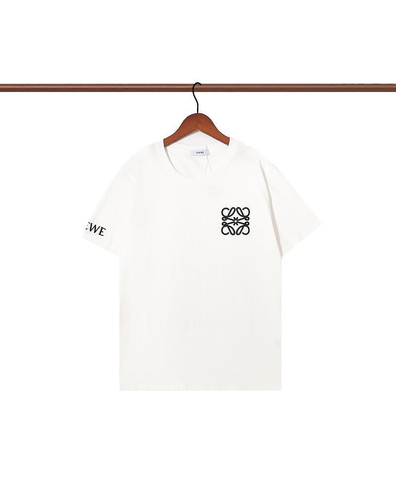 ロエベtシャツ半袖お洒落精緻刺繍カジュアル人気ティシャツ男女向け人気
