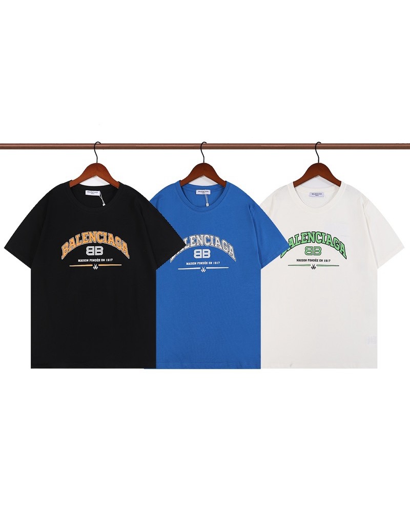 バレンシアガtシャツ半袖お洒落韓国風ティシャツトップスカジュアル人気tシャツ男女向け