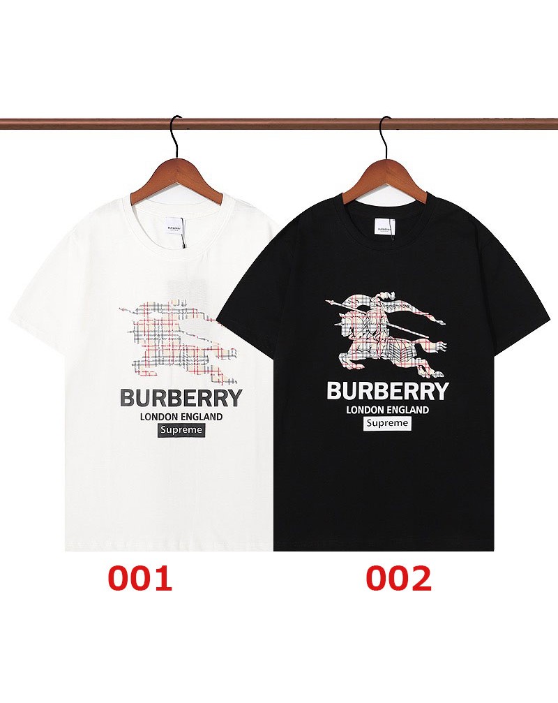 バーバリー半袖tシャツお洒落経典イギリス風ファッションティシャツトップスコットン製ソフト