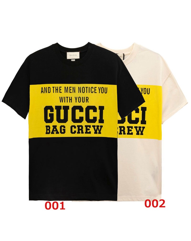 グッチ 半袖tシャツコットン製お洒落カジュアルティシャツトップス男女向けファッション大人気