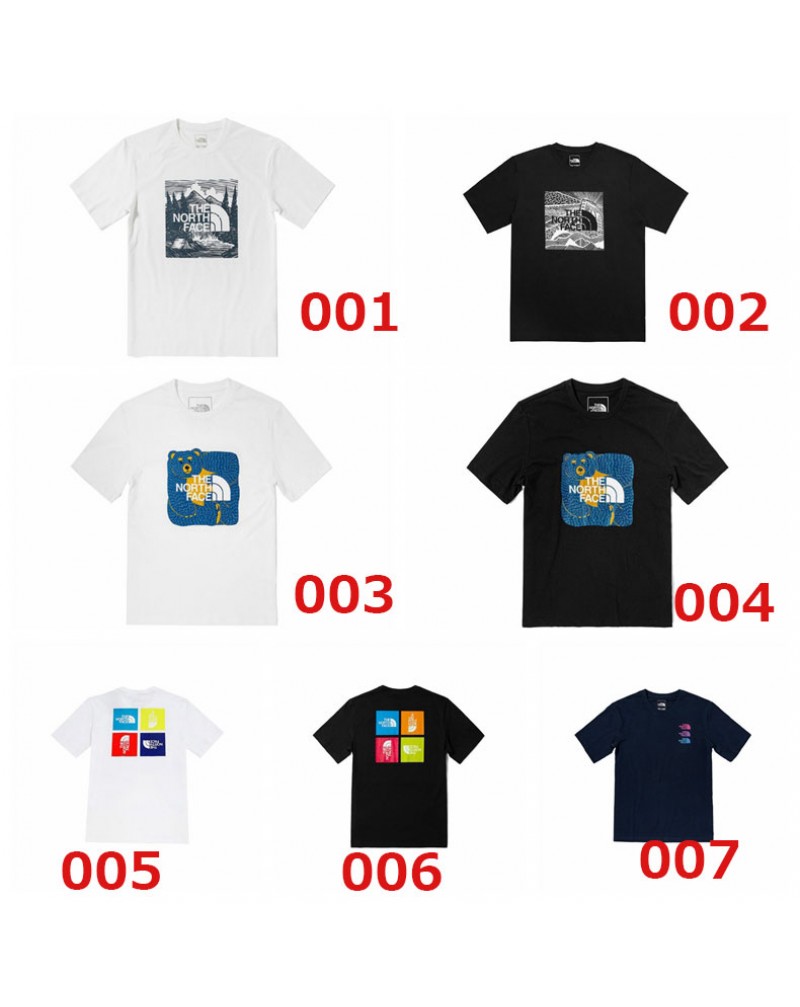 ザノースフェイス半袖tシャツファッション潮流人気ティシャツトップス男女向けコットン製