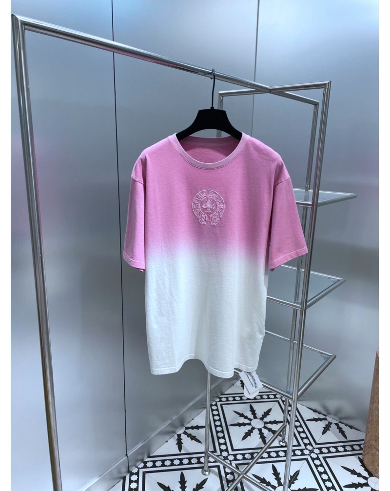 クロムハーツtシャツ半袖グラデーショントップスカジュアル人気潮流人気ブランドティシャツ