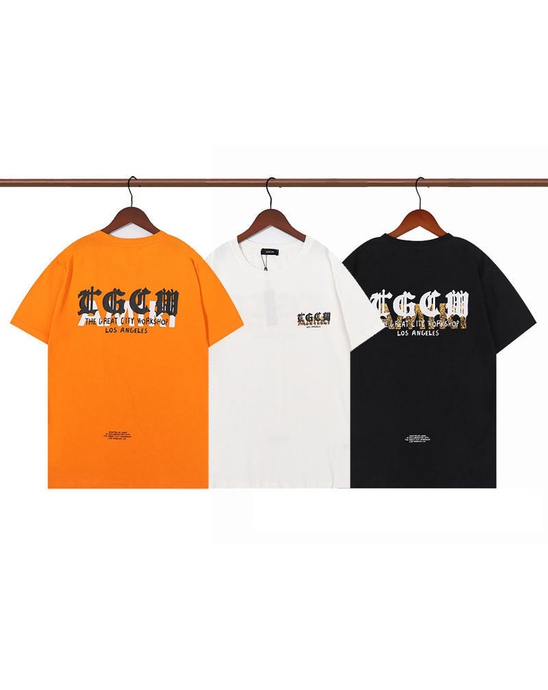 AMIRI tシャツ半袖お洒落カジュアル人気個性潮流ティシャツトップスコットン製ソフト通気性よい短袖男女向け
