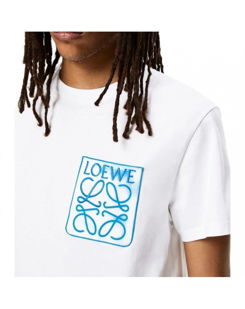 ロエベ 半袖tシャツ精緻刺繍ファッション大人気ティシャツカットソートップス男女向けお洒落上着芸能人愛着