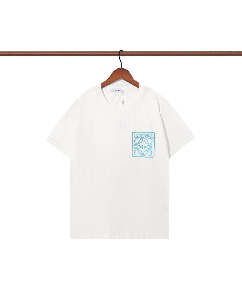 ロエベ 半袖tシャツ精緻刺繍ファッション大人気ティシャツカットソートップス男女向けお洒落上着芸能人愛着