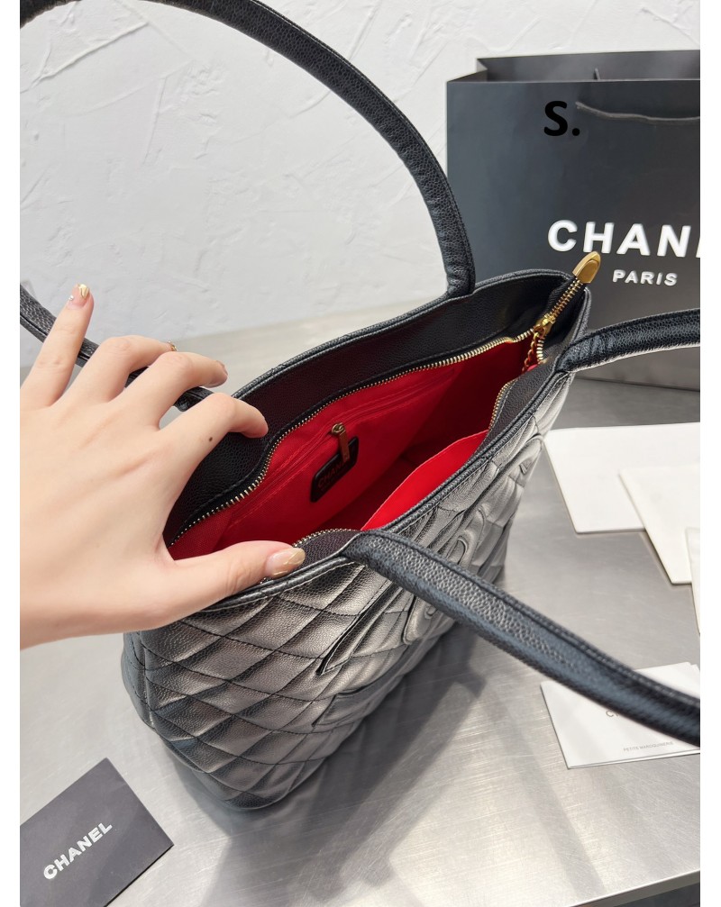 シャネル トートバックお洒落高品質本革ショルダーバッグ経典菱形ファッションカバンセレプ愛用