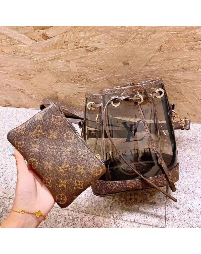 お洒落バケツバックお洒落透明ショルダーバツグポケット付き化粧品洗濯用品収納バック超人気 お洒落バケツバックお洒落透明ショルダーバツグポケット付き化粧品洗濯用品収納バック超人気