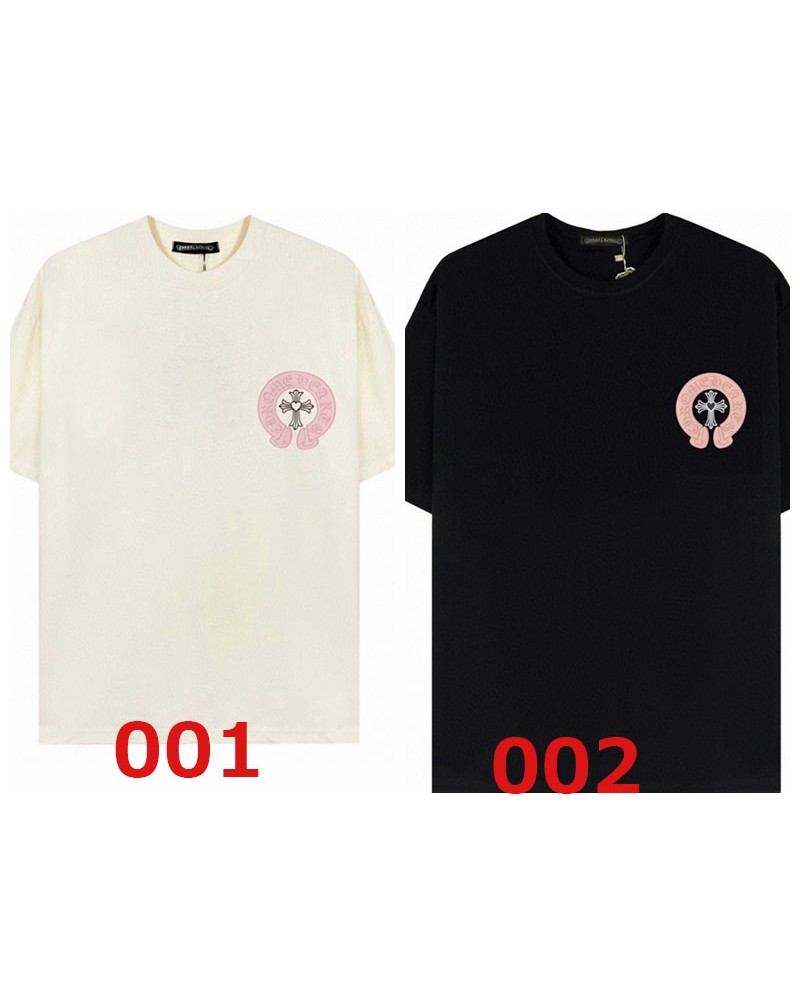 クロムハーツ 半袖tシャツ個性潮流カジュアル人気トップスペアお揃い