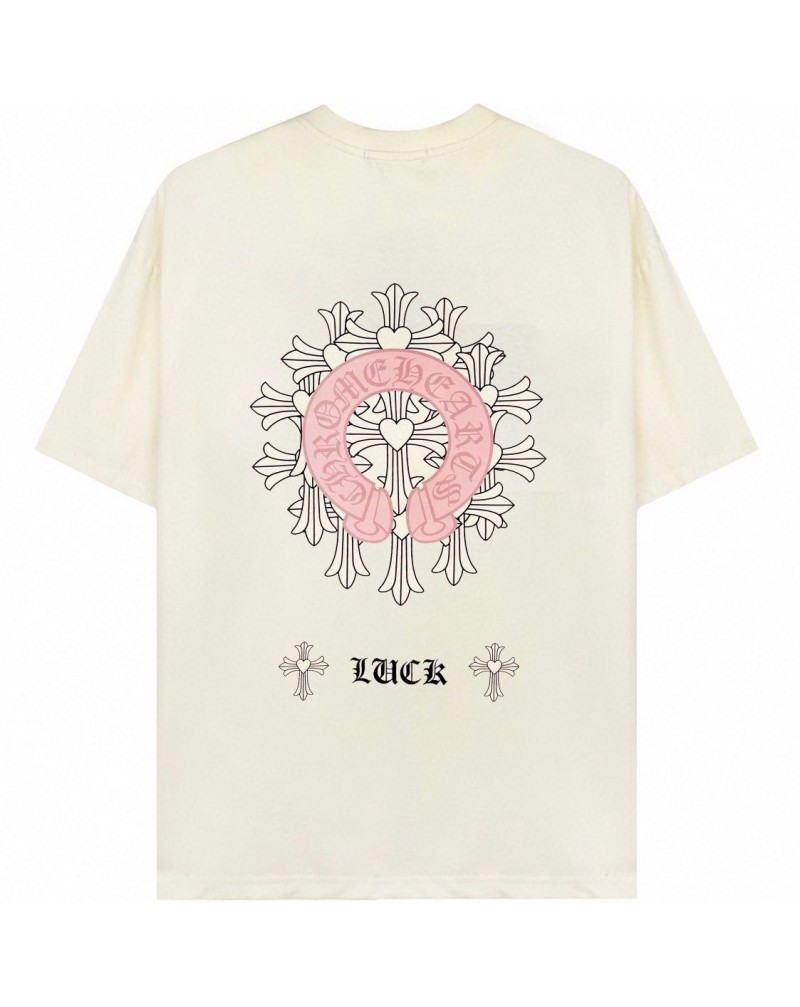 クロムハーツ 半袖tシャツ個性潮流カジュアル人気トップスペアお揃い