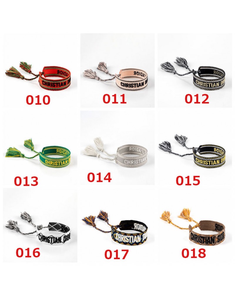 ディオール 手の环お洒落編み物ブレスレットペアお揃い芸能人愛用人気フリフリストラップ付き