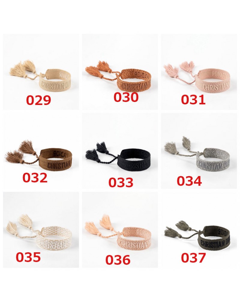 ディオール 手の环お洒落編み物ブレスレットペアお揃い芸能人愛用人気フリフリストラップ付き